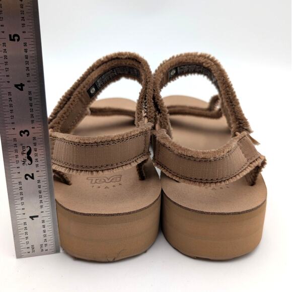 Teva Flatform Universal Sandals Women's Hook & Loop Sand Dune Size US6 EU37 - Picture 4 of 14